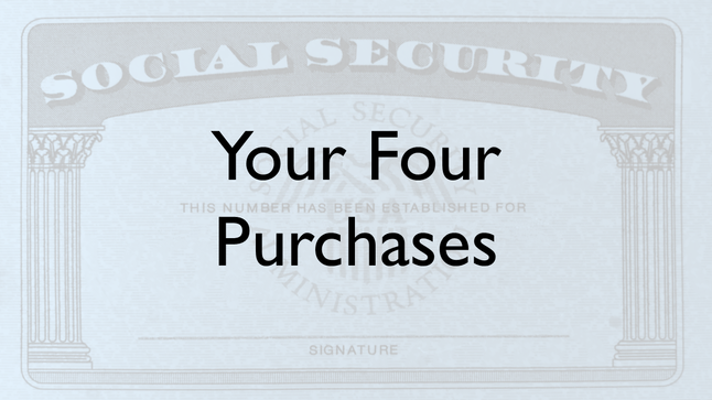 Your Four Purchases